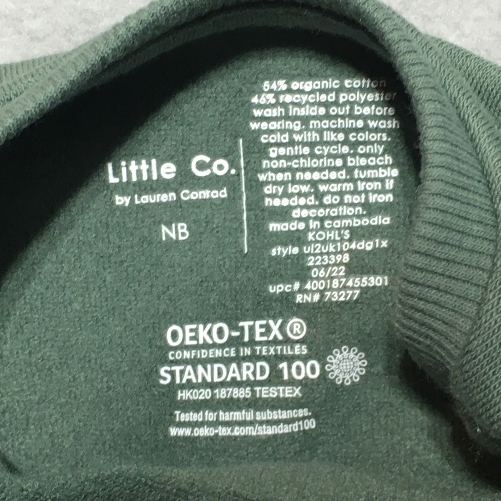 NWOT Little Co by Lauren Conrad Sweatshirt Pants NB 3 Pc Set Infant Joyful Green