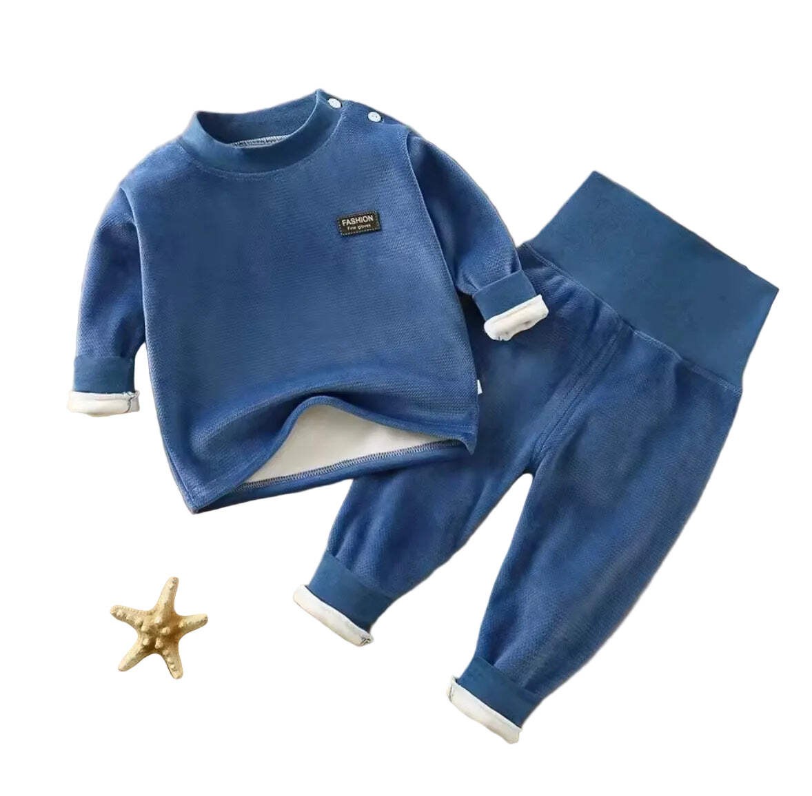 Baby Toddler Unisex Thermal Sweater & Pants Set 5 colours 6M-5Y
