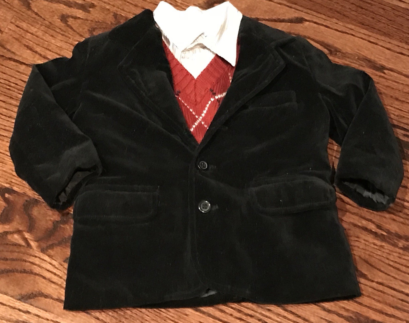 VGUC B.T. Kids Baby Boy 4pc Suit Set ~ Jacket/Shirt/Vest/Pants Size 18 Months