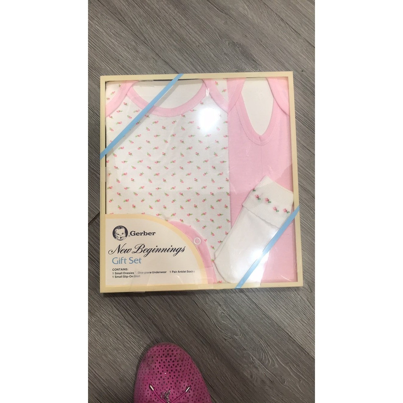 Gerber Vintage Set of Two New Beggings Gift Sets 1-Boy 1-Girl
