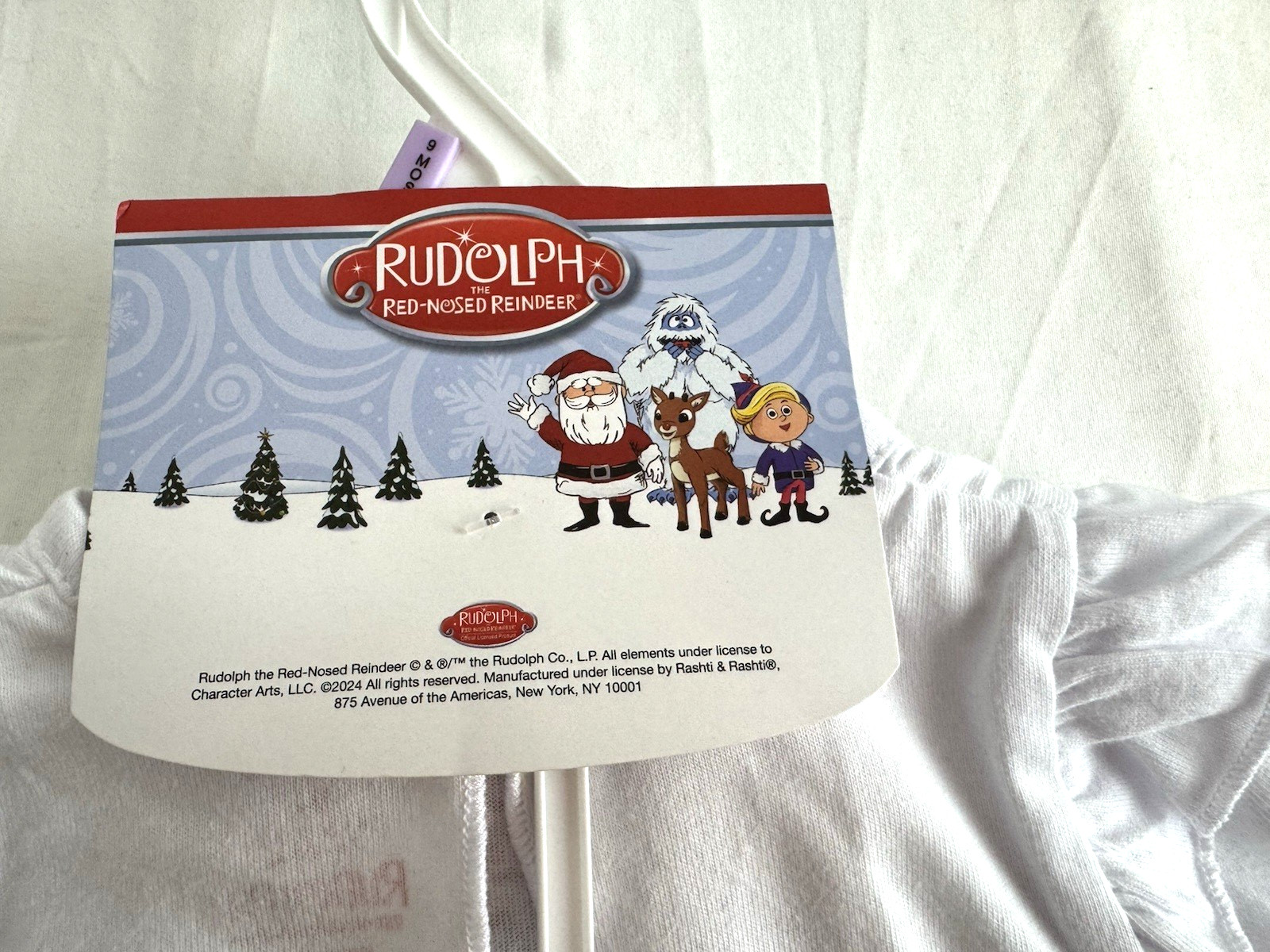 Rudolph The Red Nosed Reindeer 3- Piece Set Girls 9 mo, Shirt, pants, headband