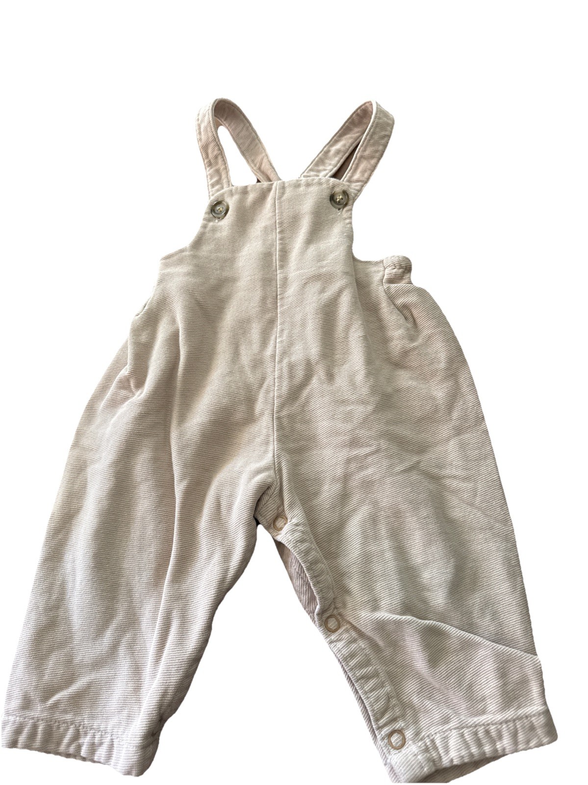 Vintage Carters Baby Overalls Tan Size Large 19-23 Pounds Neutral Baby Clothes