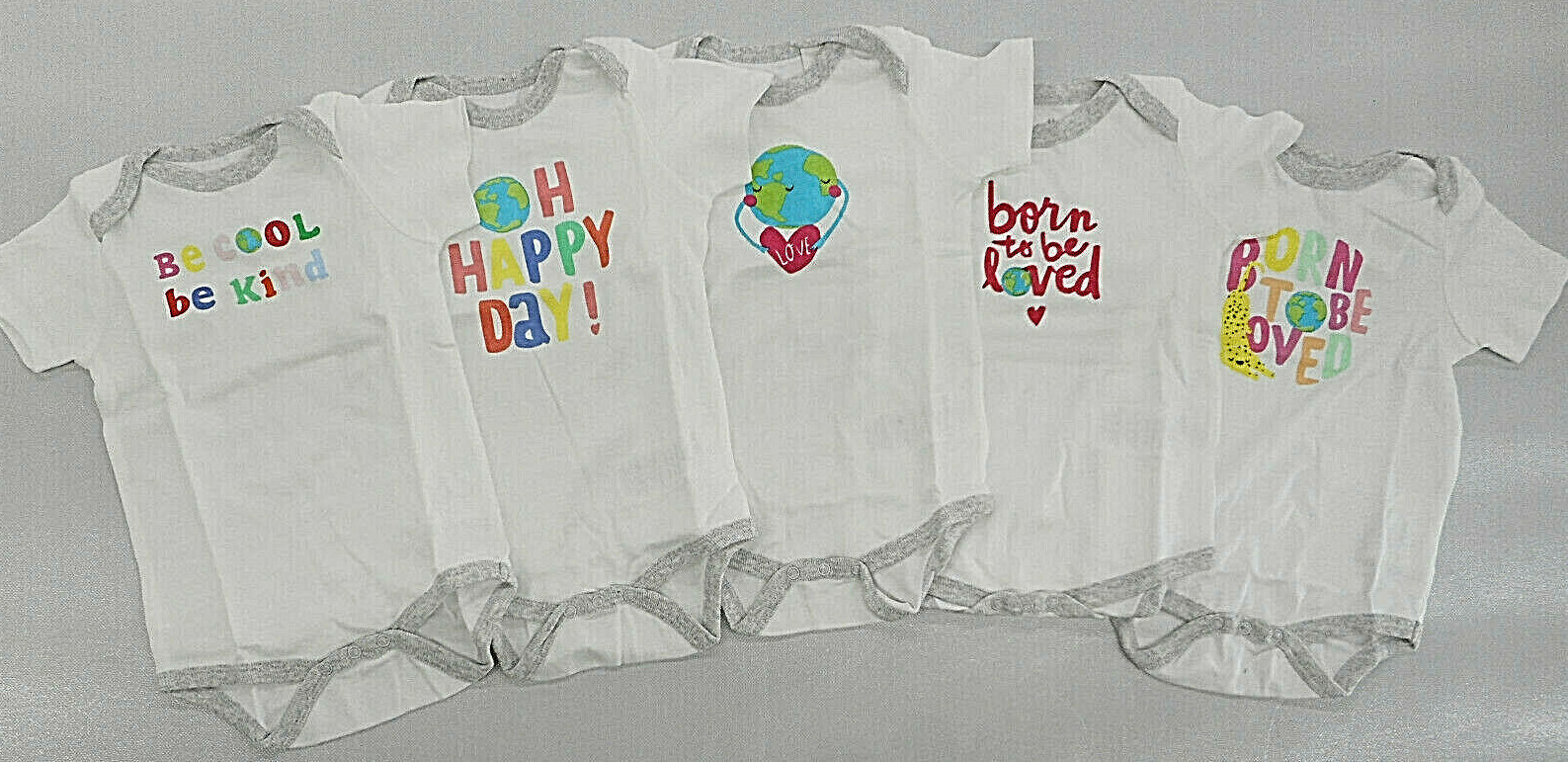 Infant Girls Earth by Art & Eden $36 Assorted 5PC. Bodysuit Set Sizes N/B-24Mth.