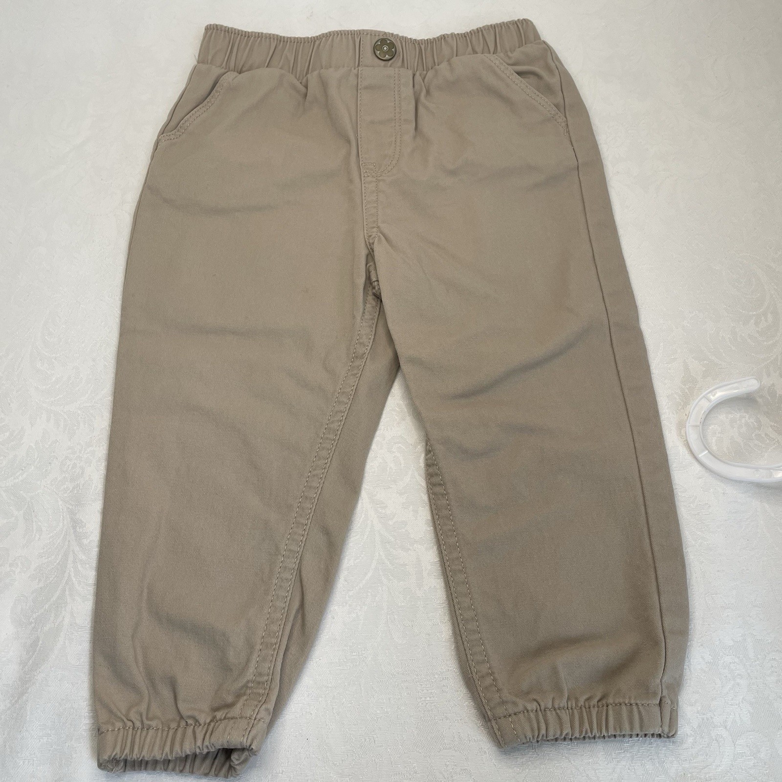 Mama’s Little Dude Toddler Boy Outfit Long Sleeve Shirt with Khaki Pants 2T 24M