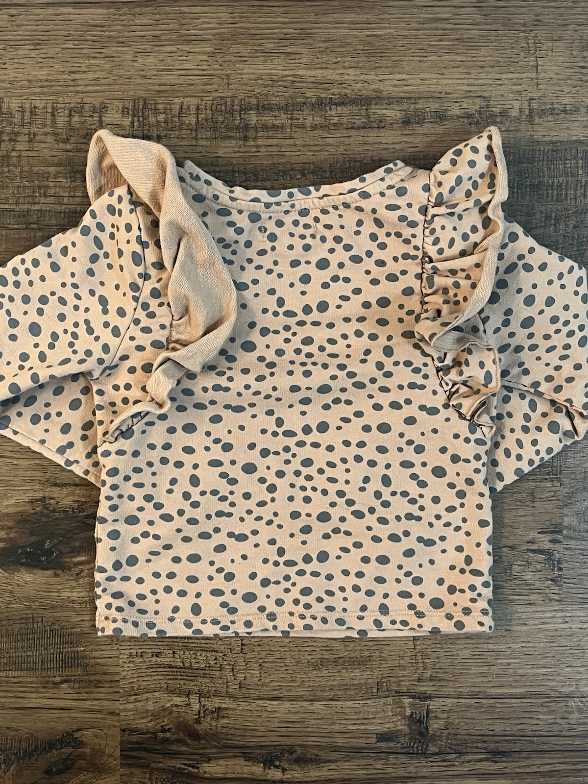 Grayson Mini Girls Ruffled Sweatshirt & Legging Set ‘Cheetah Print’ (size 4T)