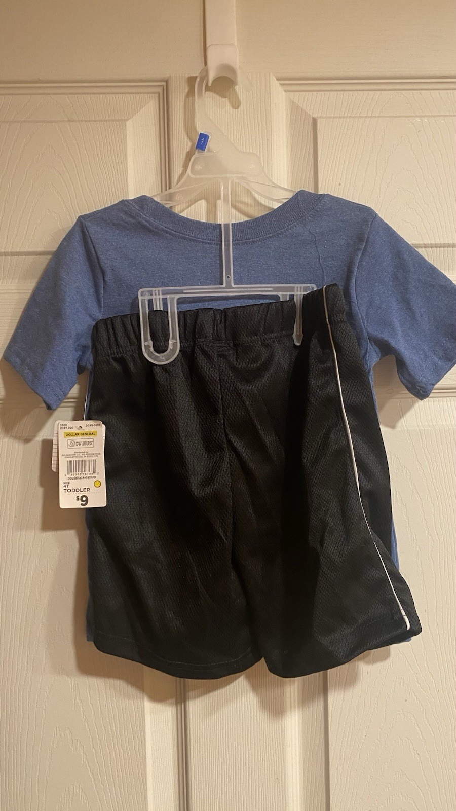 Swiggles 2pc Boys Toddler Graphic Space Tee & Shorts Set Blue/Black 4T