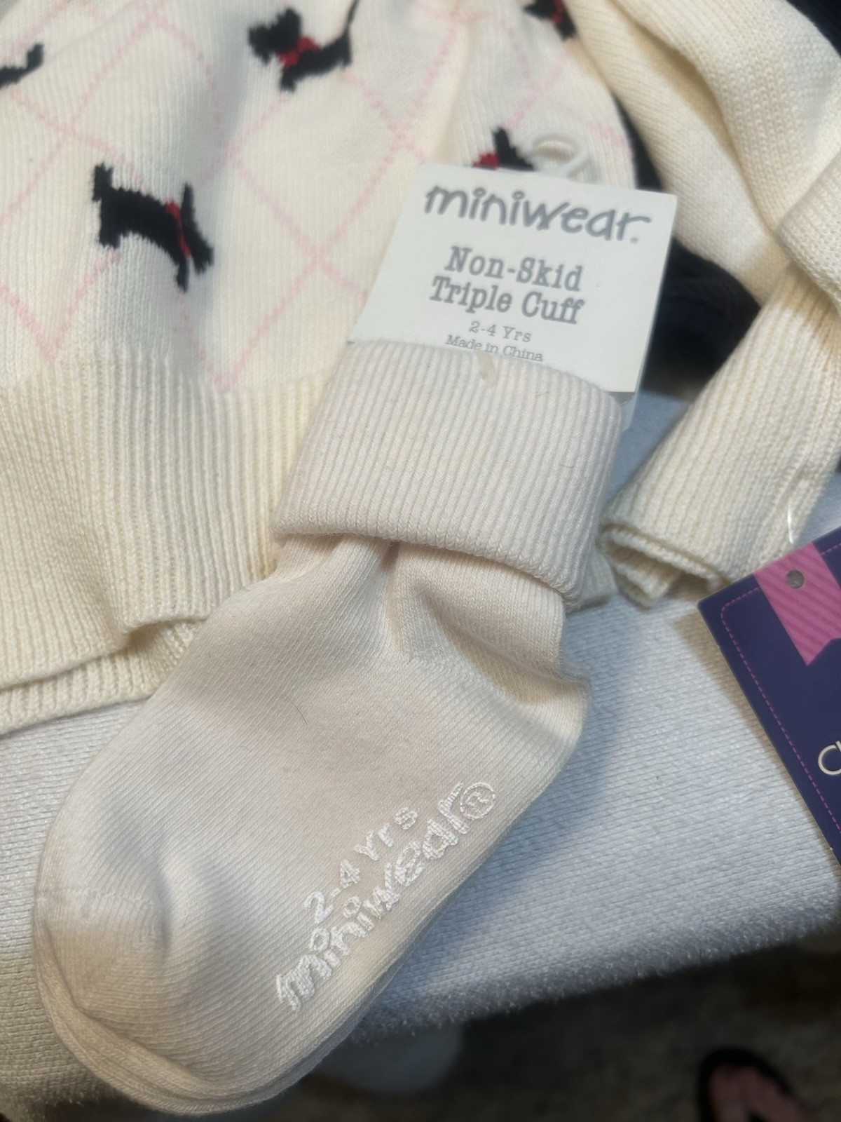Girls Size 2 Toddler Complete Outfit Sweater Turtleneck Pants and Socks NWT