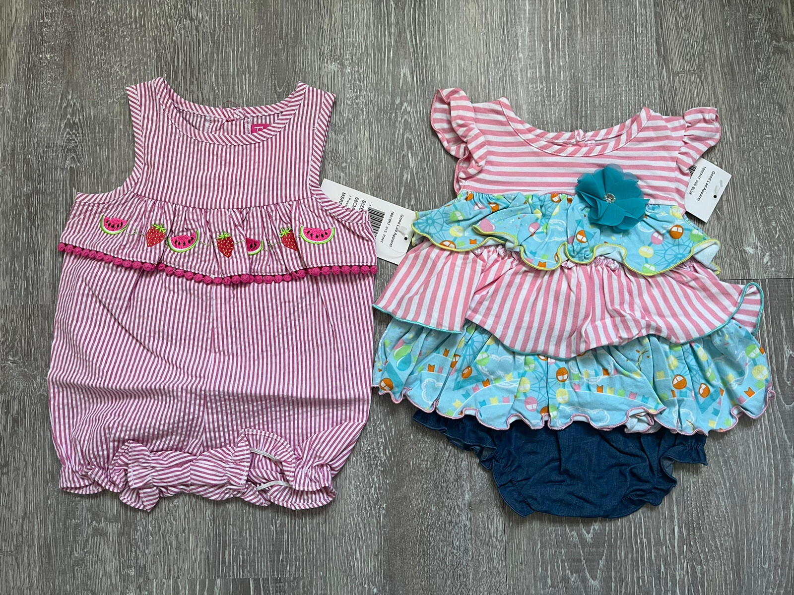 Good Lad 2 Baby Girls outfits Size 3/6M New Condition with tags