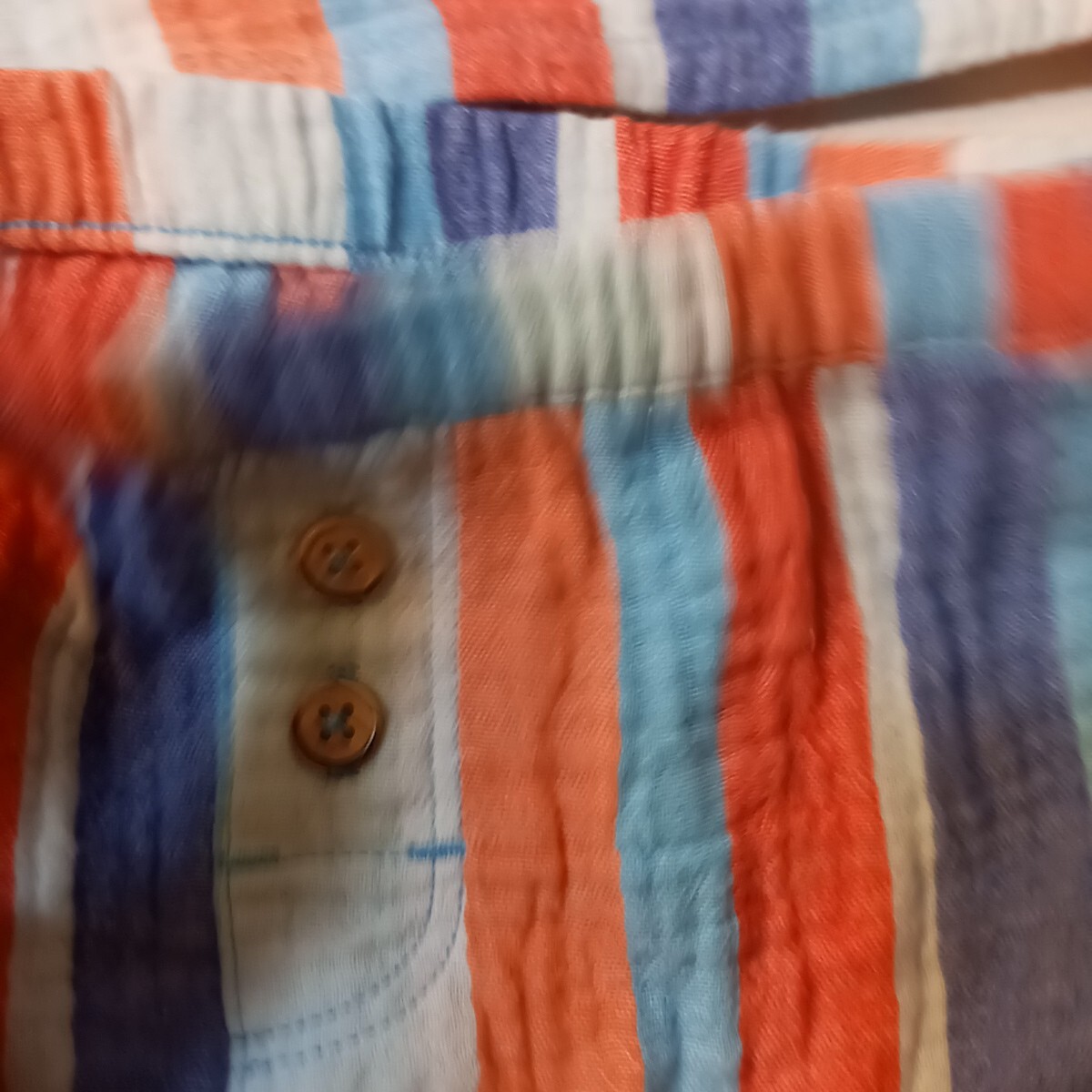 Cat & Jack Baby Boys Sz 12 Months Gauze Striped Shorts & Tank Shirt 2 Pc Set