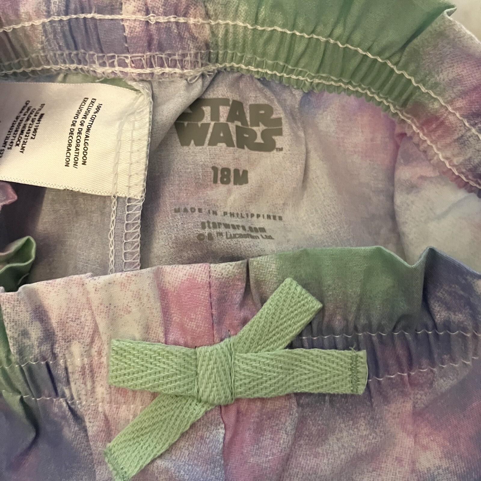 Star Wars The Mandalorian Girls Baby Yoda Shirt Short Set Size 18m 18 months NWT