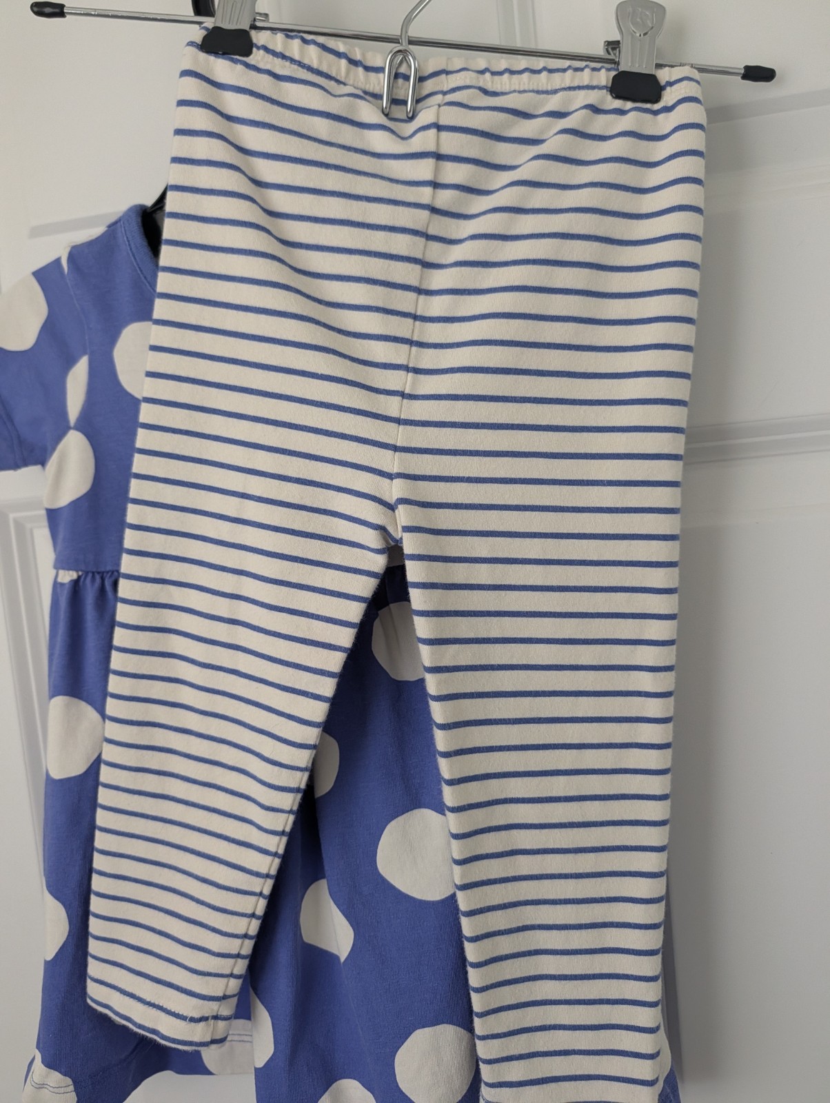 Hanna Andersson 100% Cotton Girls Matching Set Size 18-24 Months Blue Polka Dot