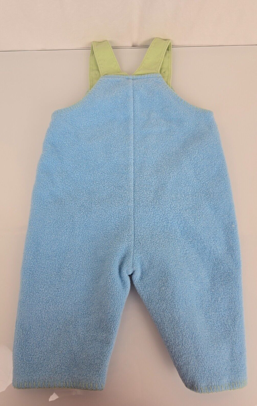 Baby Vintage Carter’s John Lennon Blue Fleece Overalls 6-9 Mo Clothes Boy Girl