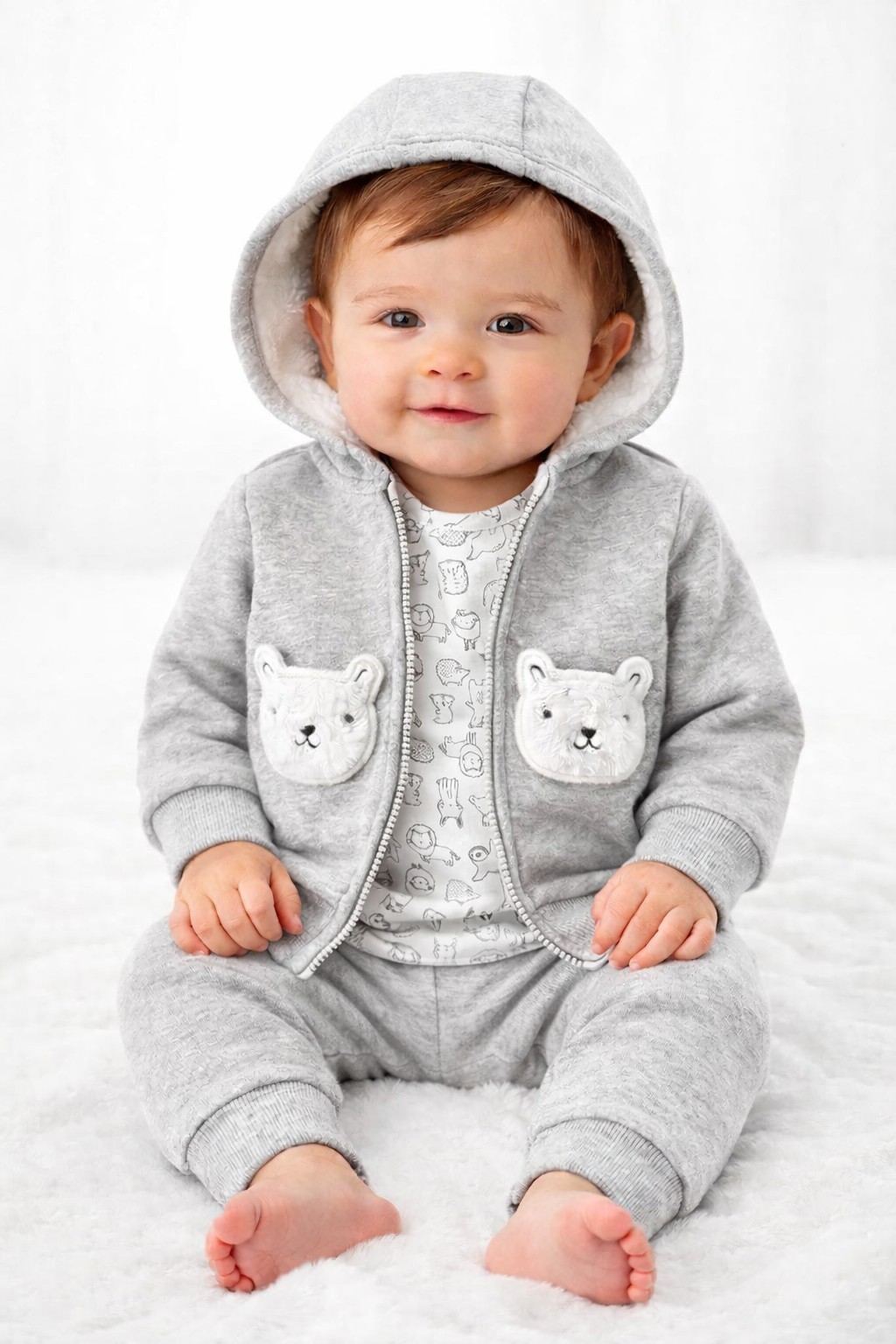 Carter’s Baby Boys’ 3-Piece Bear Little Jacket Set 9 Months