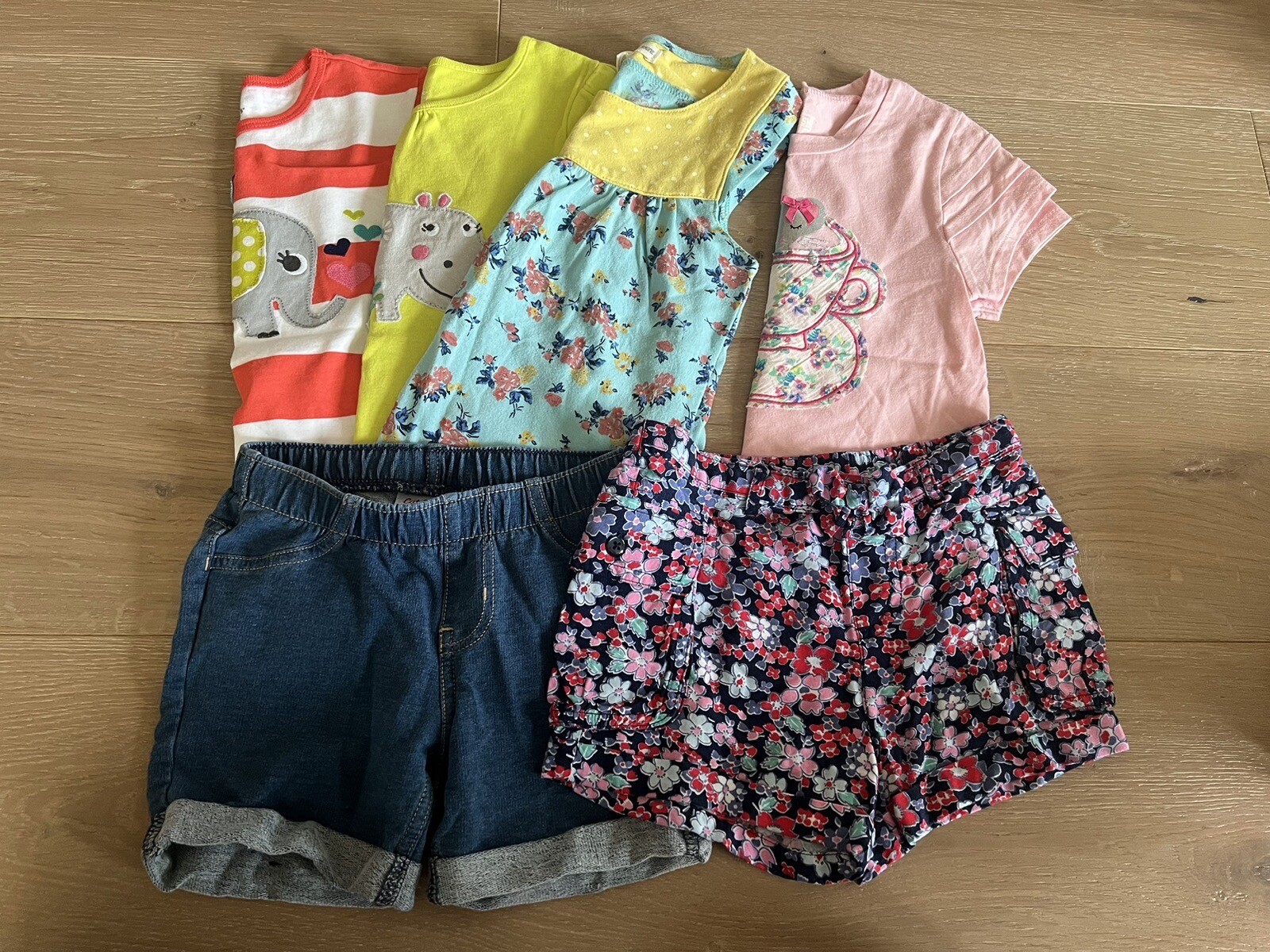Lot Carters Oshkosh Tucker Tate Cat Jack Girls Set 4T