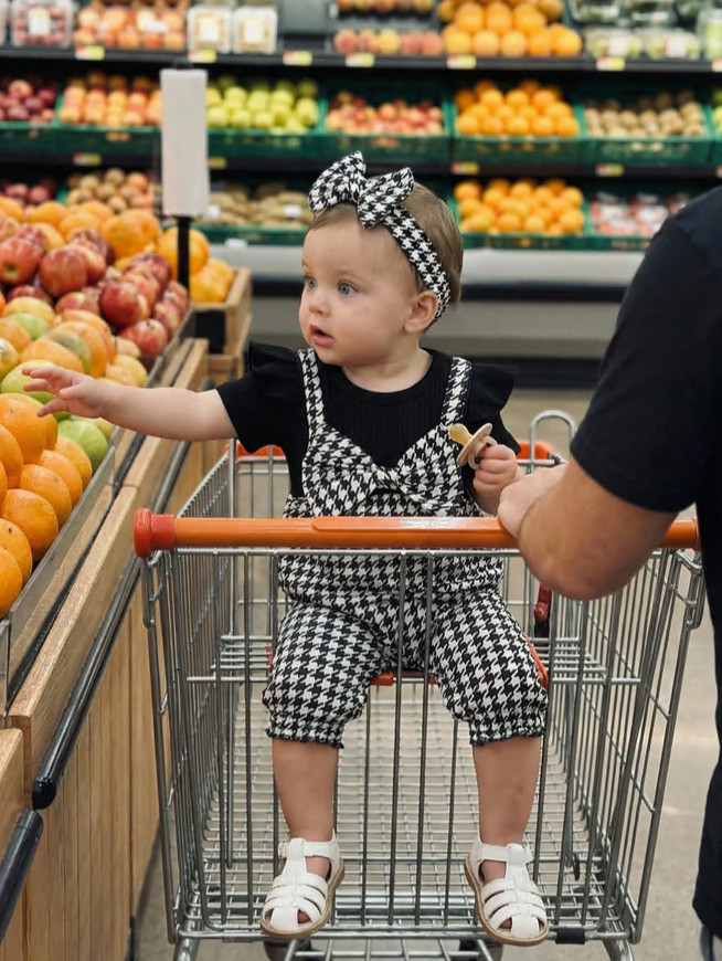 Newborn Baby Girl Outfit Long Sleeve Bee Print Jumpsuit+Bow knot Headband