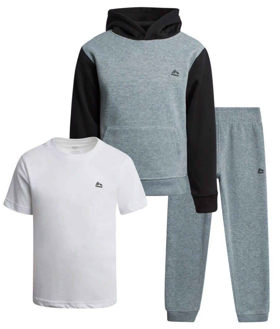 NWT RBX 3-Piece Outfit – Hoodie, Sweatpants, T-Shirt – 18 months