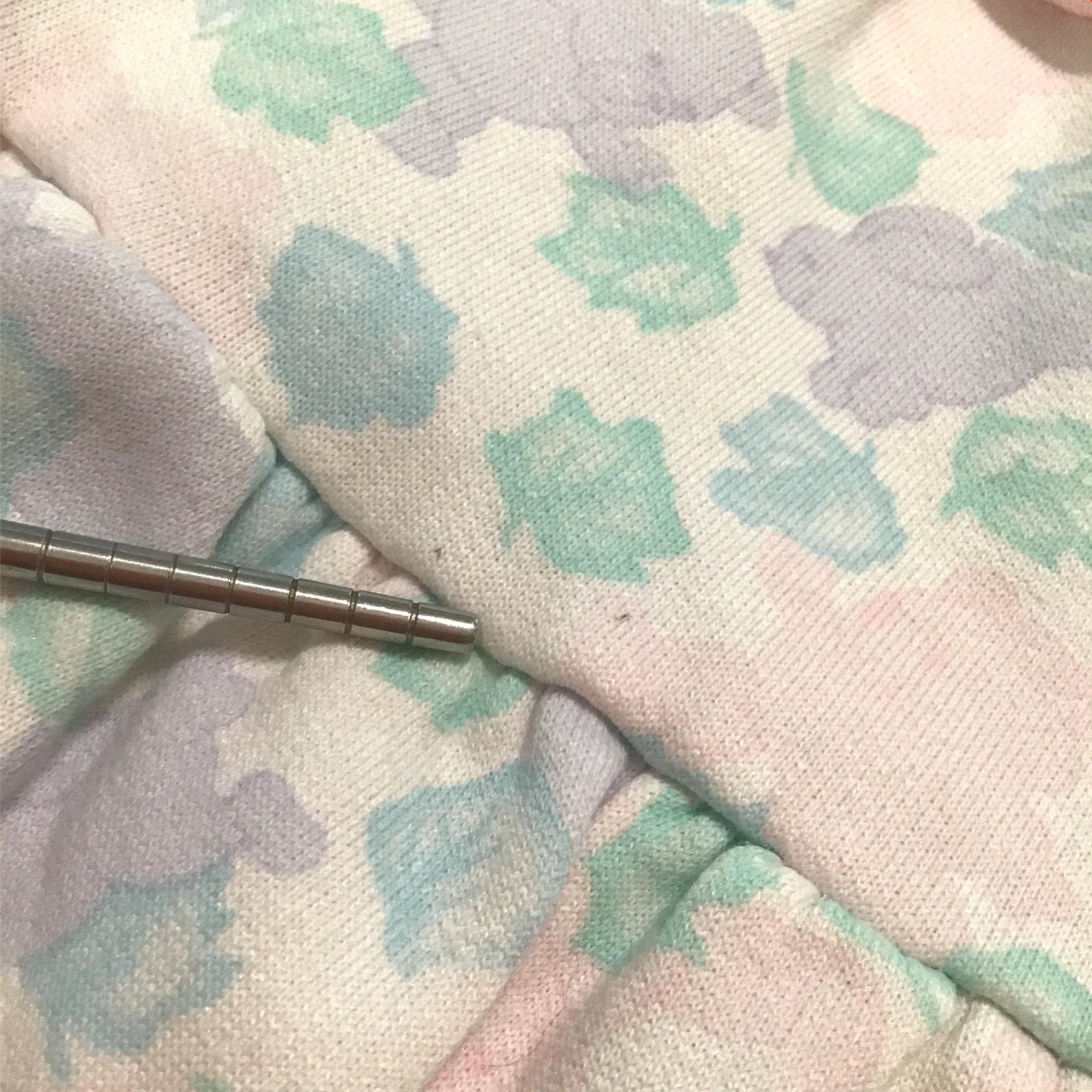 OshKosh B’Gosh Vintage Bunnies & Bears 6-9 Mos. Pastel Bubble Romper Made in USA