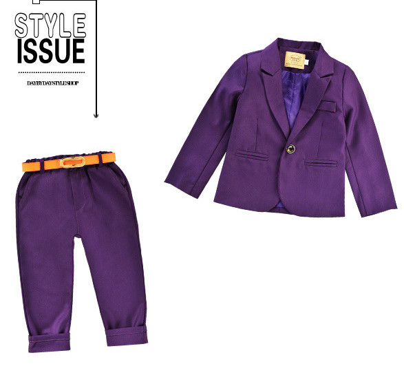 2pcs Kids Baby Boys Wedding Party Suit Coat+Pants For Concert Gentleman Clothing