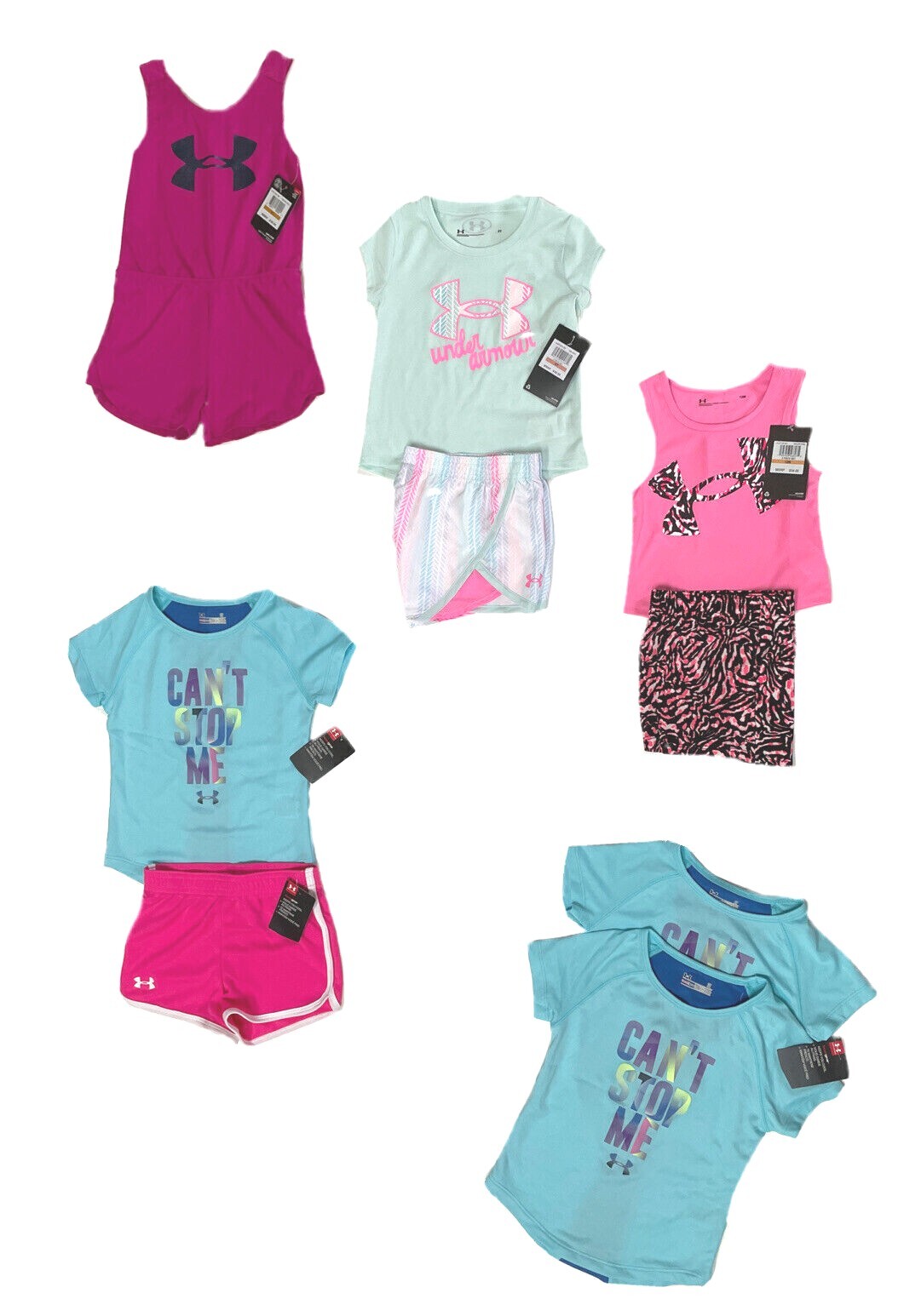 Under Armour Baby/Toddler Girls Short Sets, Rompers or Dresses 3/6M-4T NWT