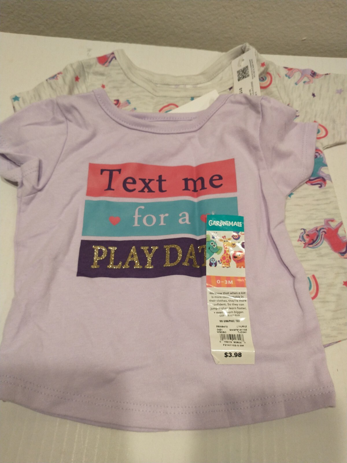 Garanimals Infant T-shirts, pants, Leggings, Gerber Mittens, socks, Hats S(0-3)