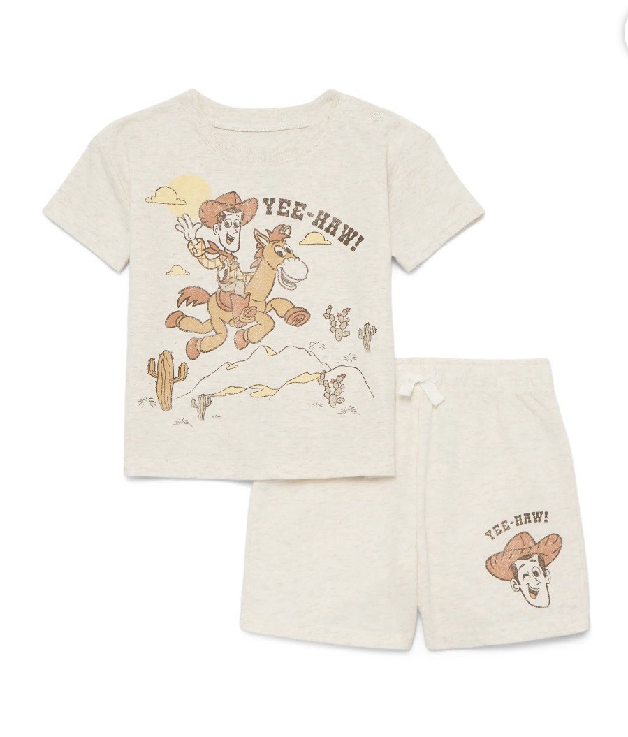 Disney Toy Story Baby Boy 6-9 Months Shorts Shirt 2 PC Set Cute Summer Outfit
