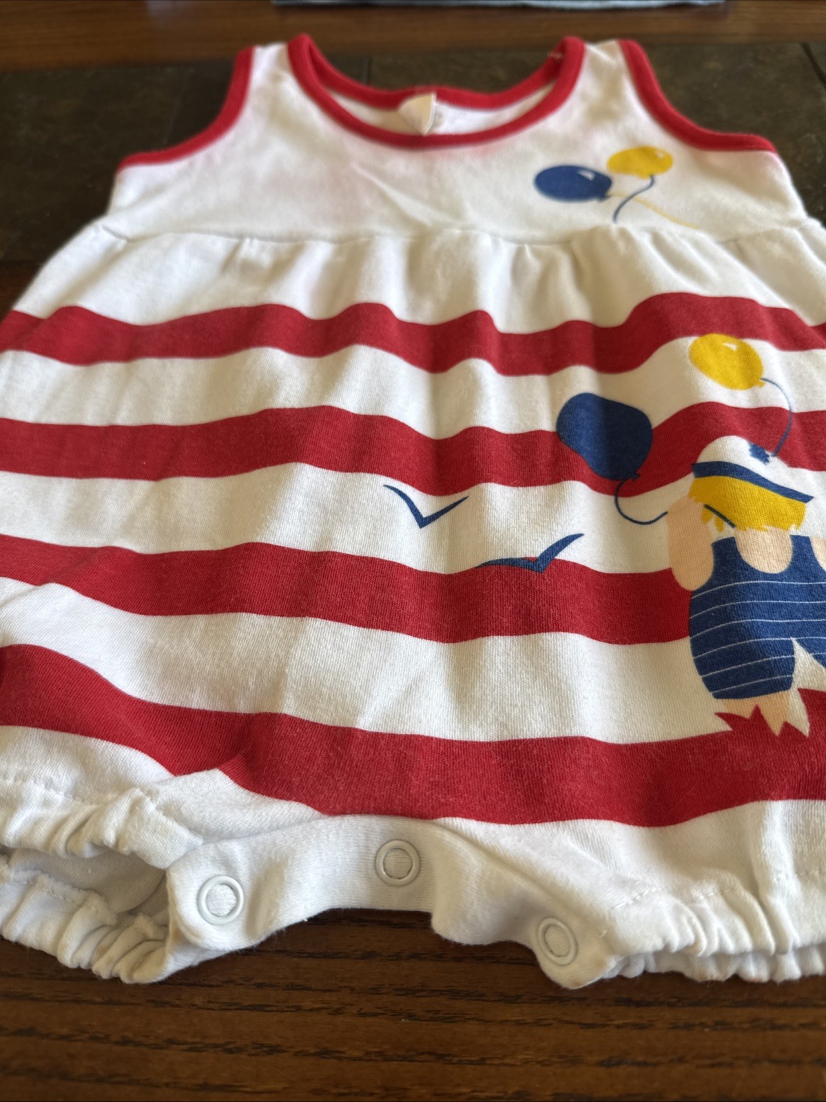 Rare 1980’s Vintage Le Top RN 5514 Baby Jumper Boy Balloons 9mo