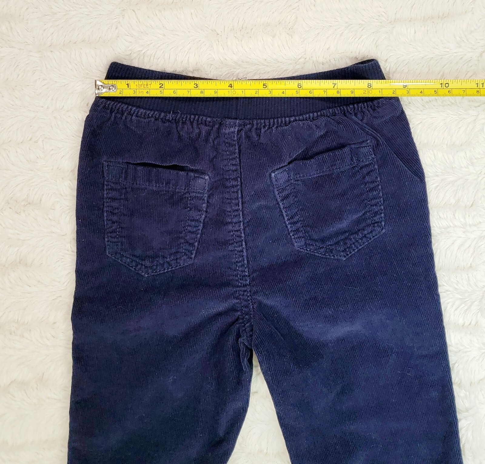 Mixed Brand Outfit Boy 2T LS Red Graphic Tee & Pull-on Navy Cuffed Corduroys