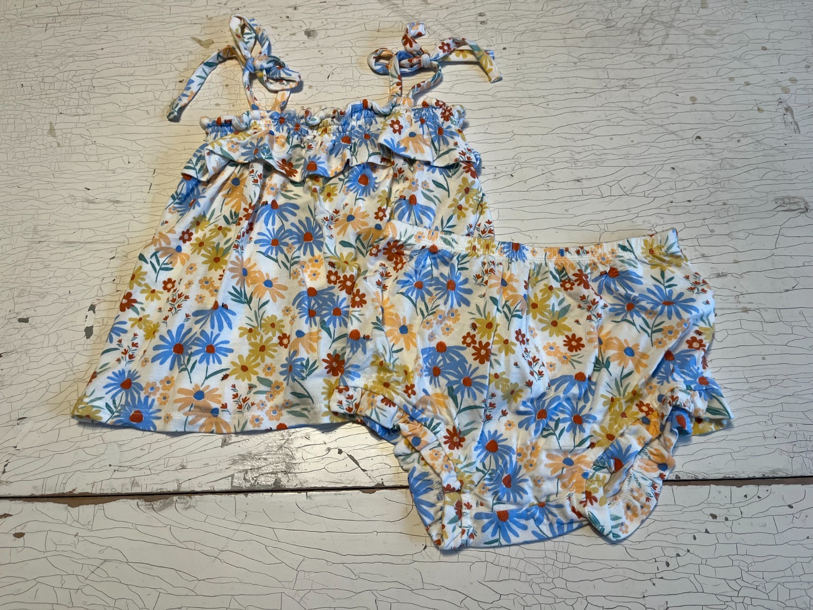 Baby Girl’s ANGEL DEAR Size 18-24 Months Floral Outfit – NWT’s