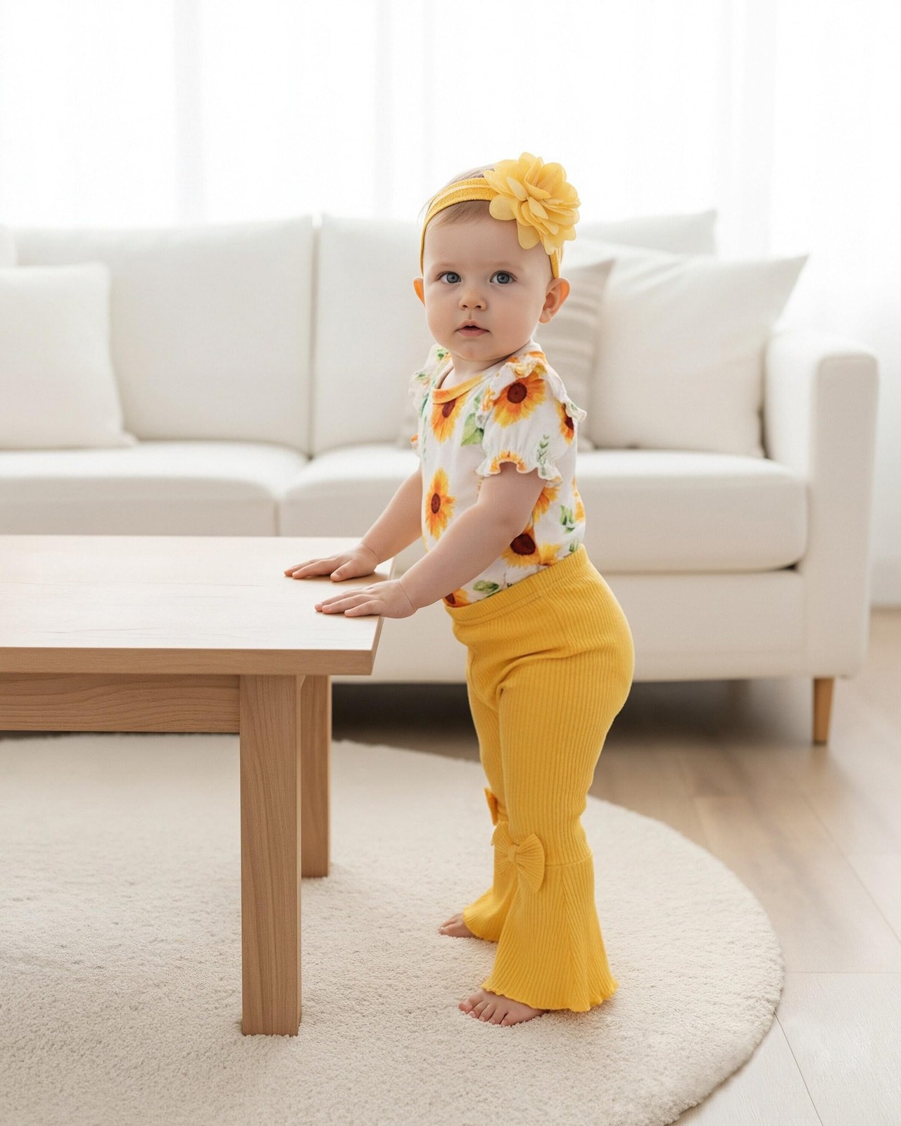Vibebox Preemie Baby Girl Clothes Spring Summer Short Sleeve Preemie, Yellow