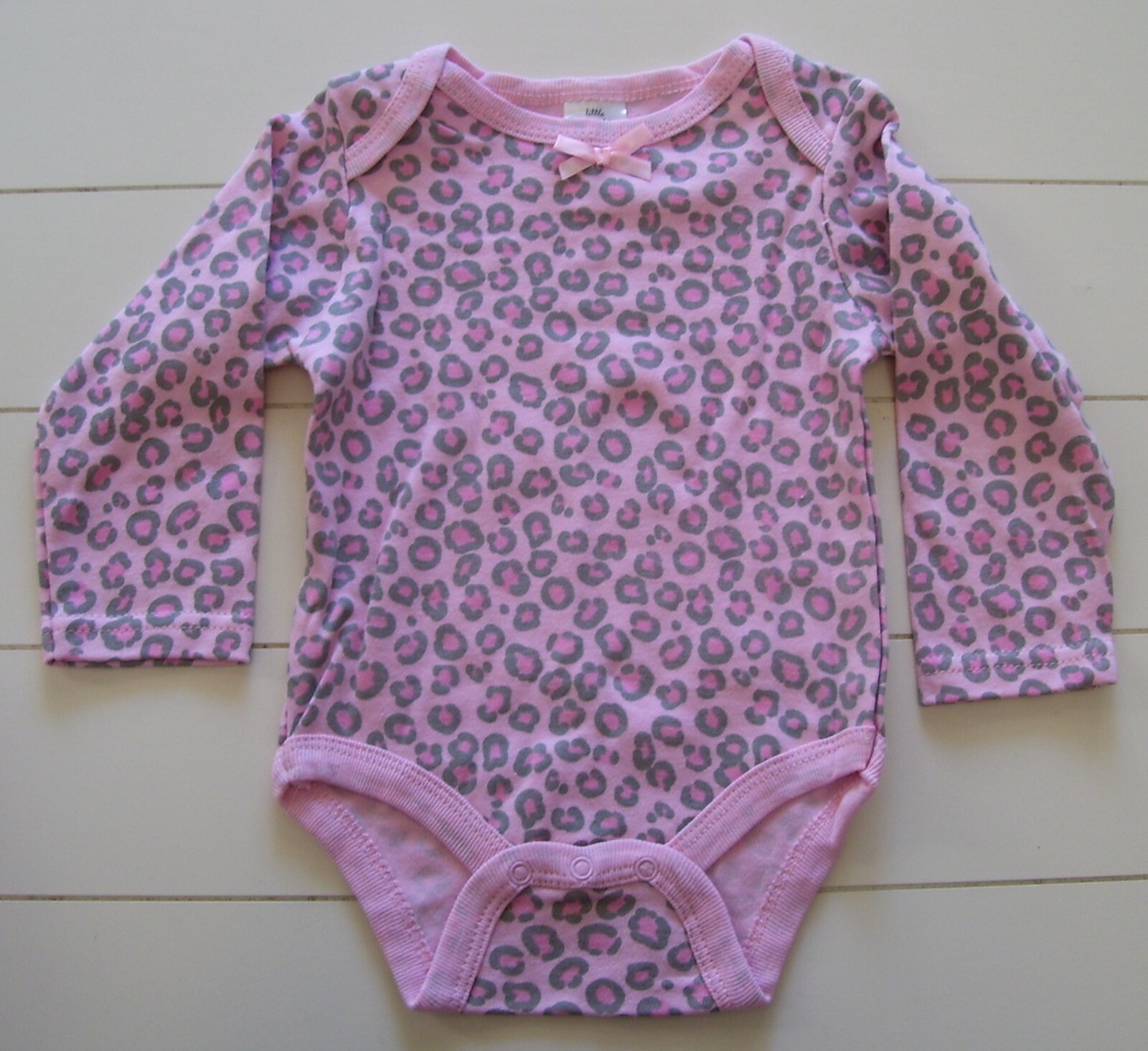 Girls Little Beginnings 3 Pc Pink Leopard Jacket Bodysuit Pants Outfit Sz 6-9M