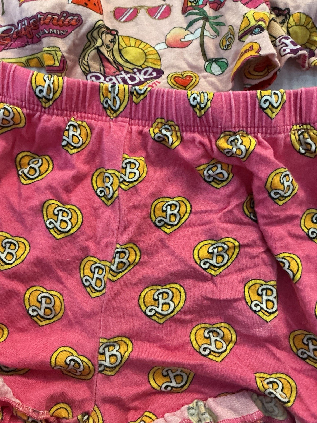Posh Peanut Toddler Girl Shirt Shorts Set Barbie Pink Bamboo Cute 4T