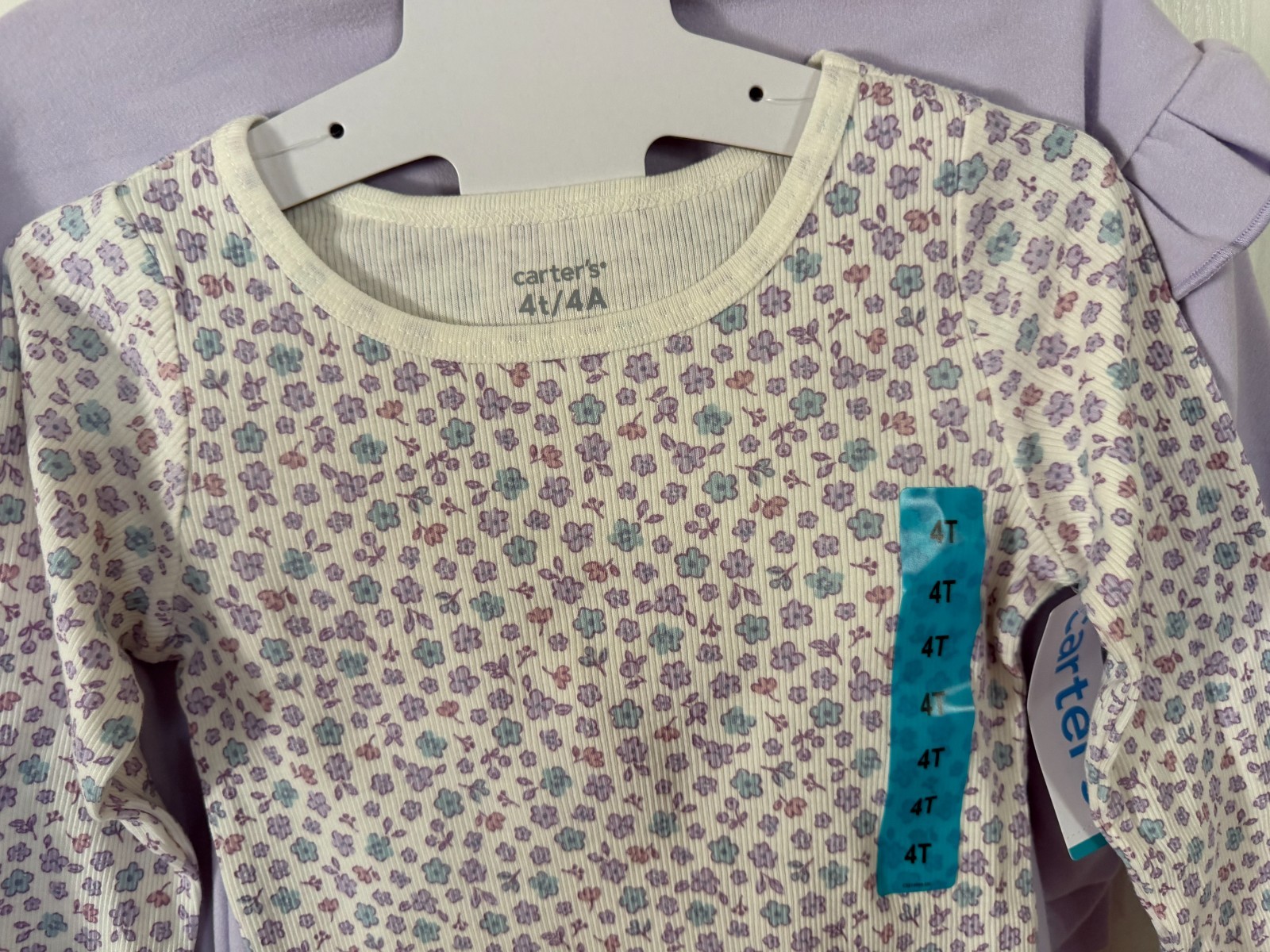 Carter’s Girls 3-Piece Long Sleeve Shirts Pant Set 4T NEW WITH TAGS