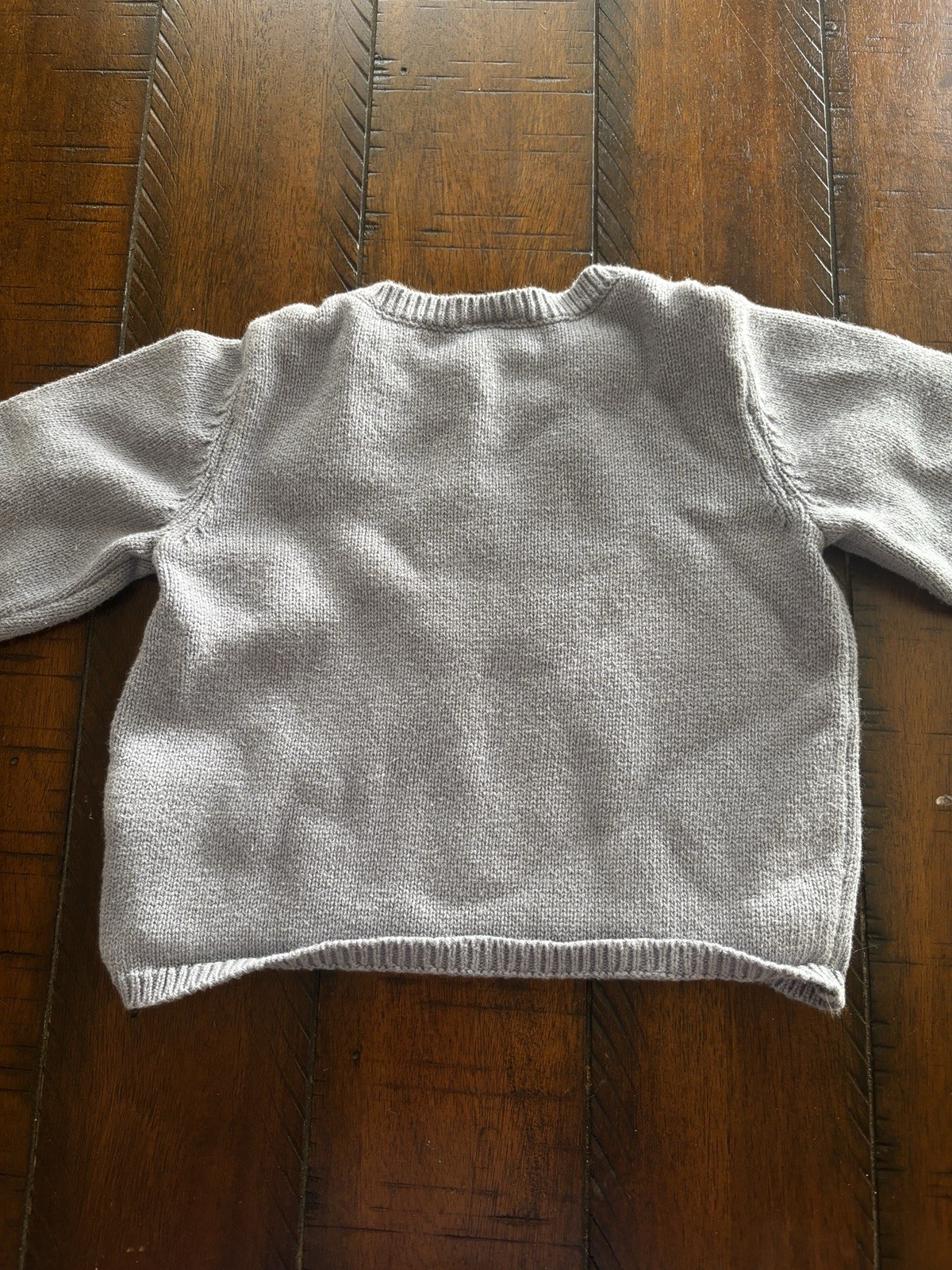 Carter’s 12 Months Gray Knit 2 Piece Pants Set Sweater & Pants Bow Drawstring