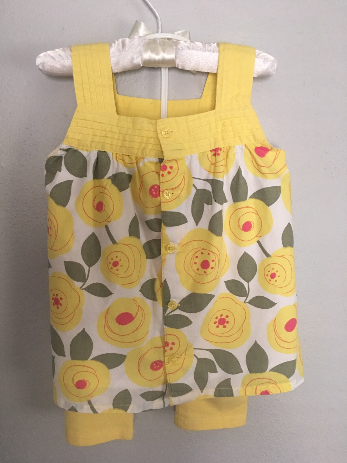 Greendog Girls Floral Sleeveless Blouse Set Size: 18 Months