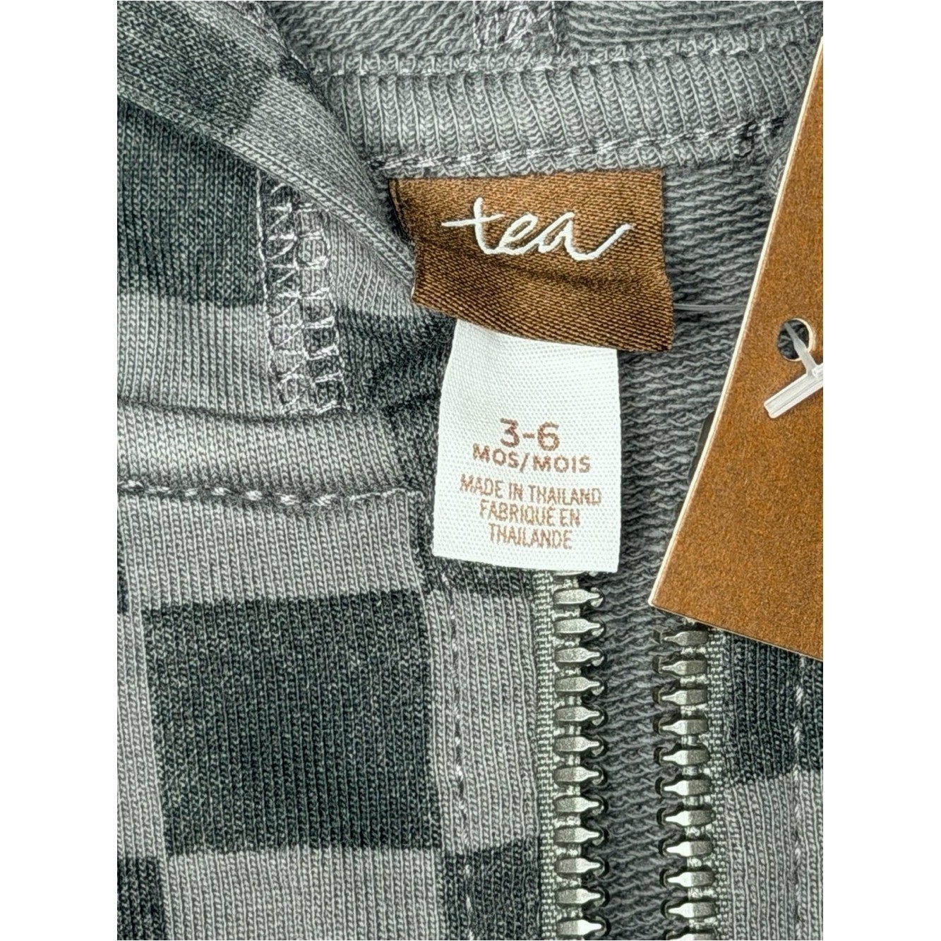 Tea Collection Checkered Zip Hoodie And Joggers Set