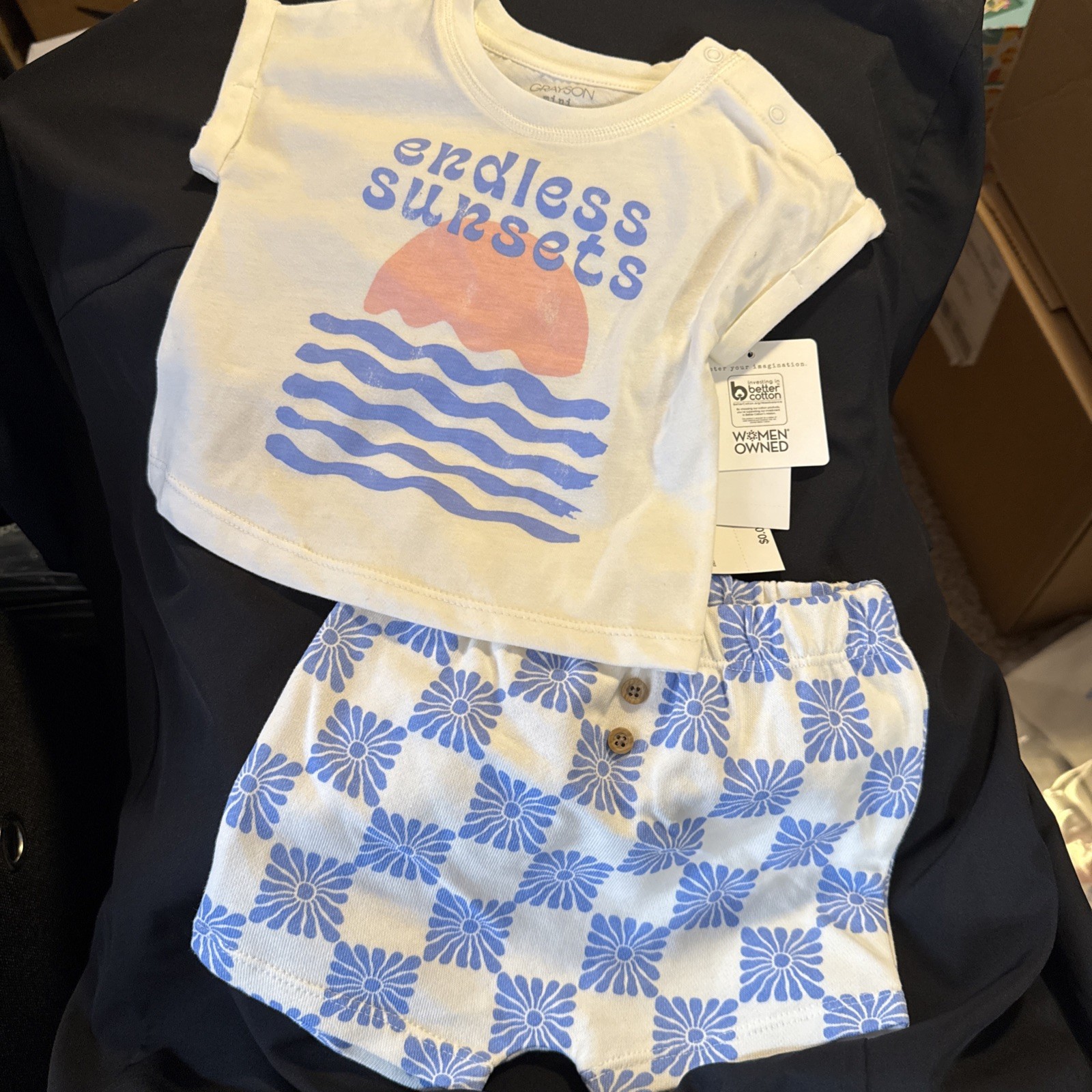 Grayson Mini Baby Girl Short Set