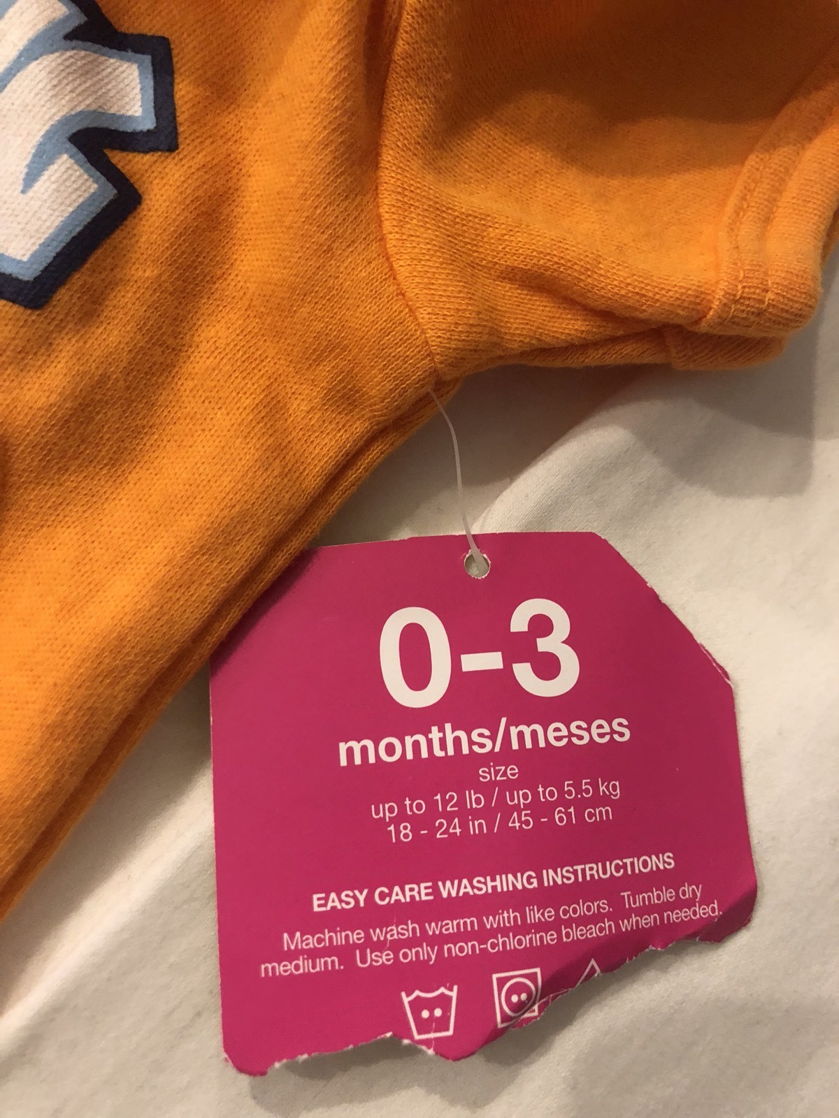 New Wild Child Body Suit 0-3 MONTHS Orange Sorry Girls No Dating Allowed…yet