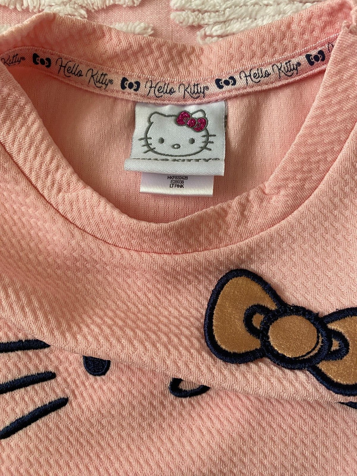 HELLO KITTY TODDLER GIRLS PINK TOP GRAY JOGGER PANT 2 PC OUTFIT ~ 18 MTHS
