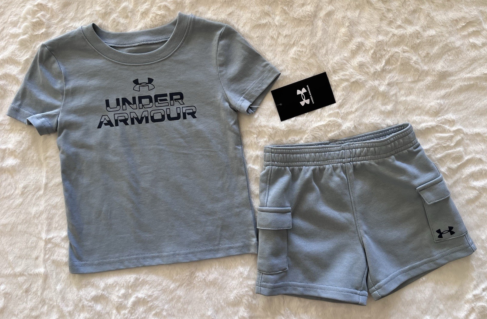 UNDER ARMOUR Baby Boy’s T-Shirt and Shorts Outfit, 2-piece set