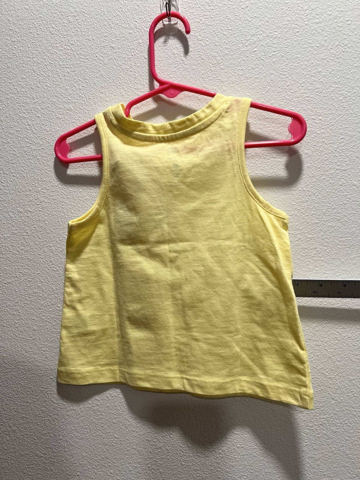 Lot Of 3 NWT Baby Girls 18-24 Months DIP Tank Tops Yellow Lime Pocket Summer NEW