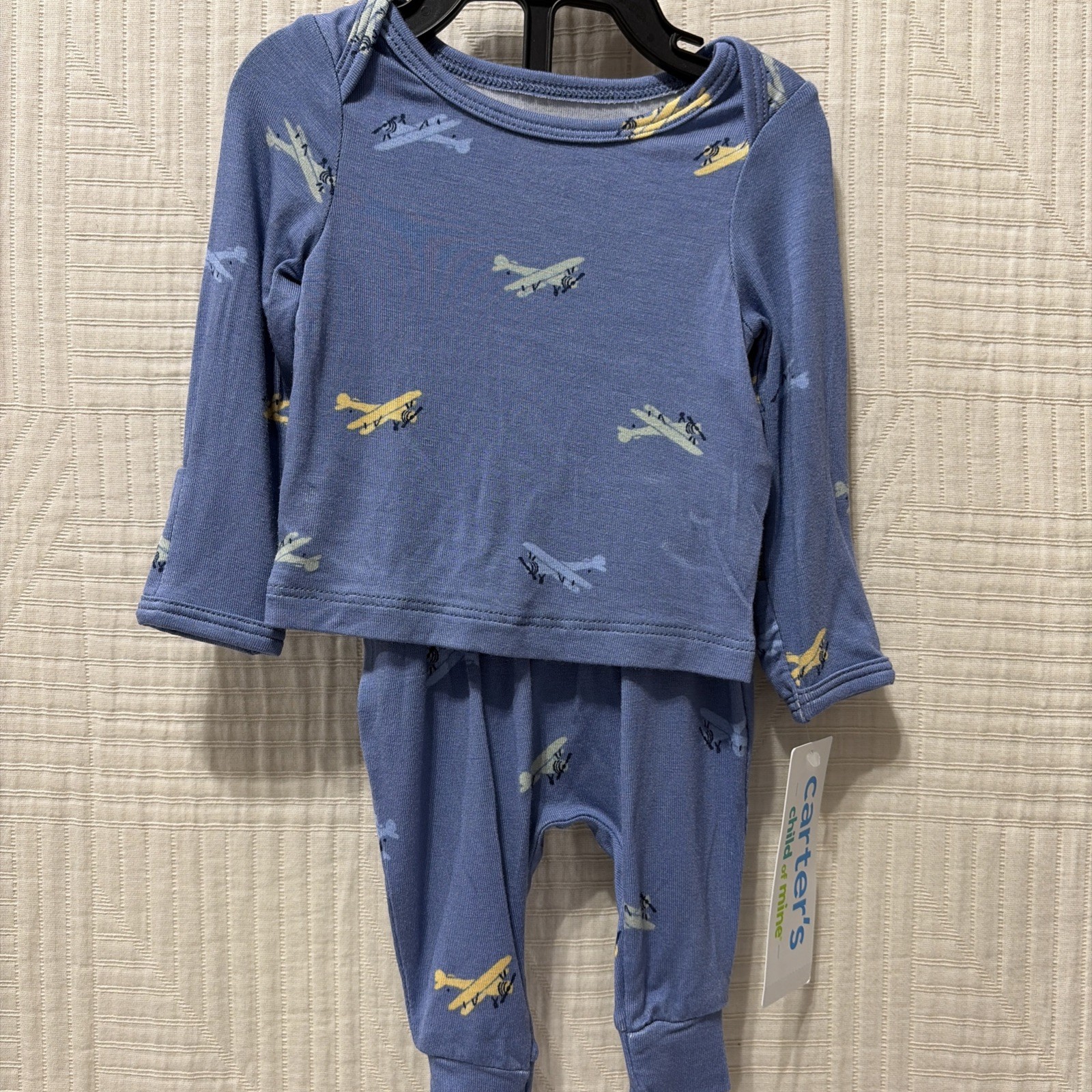 Baby Boys Preemie TWO Piece “Planes” Long Sleeve Top & Pants Set, New With Tags!