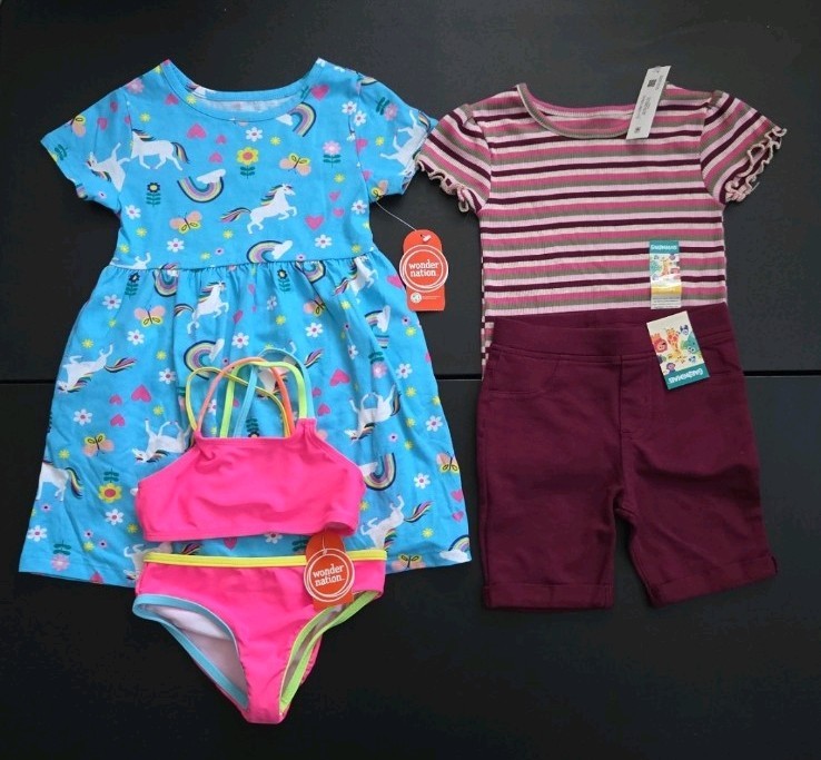 Baby Girl Summer Clothing Bundle Size 3T Bathingsuit Dress NEW