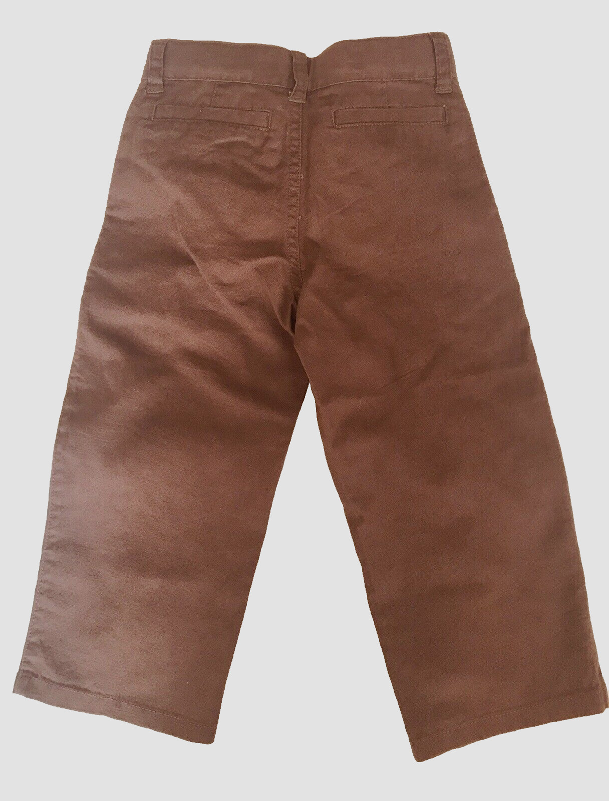 Gymboree Boys 2 pcs Set Polo Shirt Cotton Blue and Linen Blend Pant Brown sz 3T