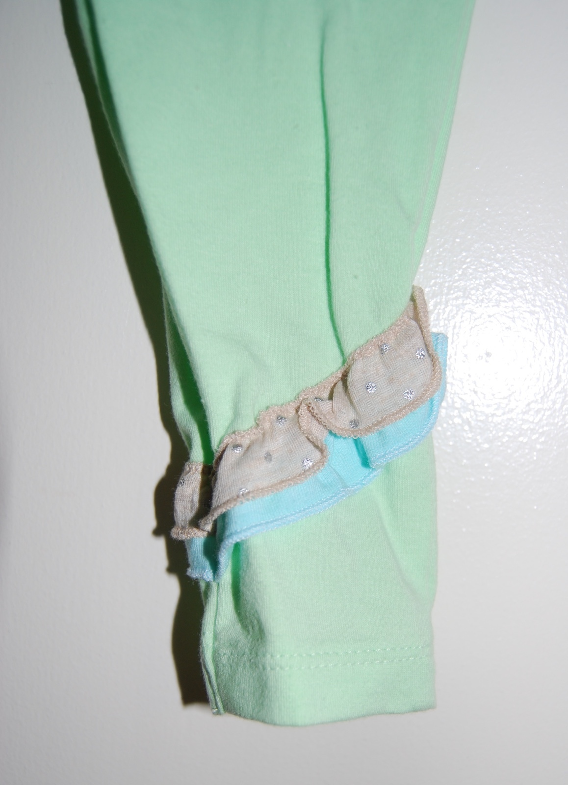 NWT ABS Kids Infant Girls Aqua Blue Mint Green Tank Top & Leggings 2pc Set 24M