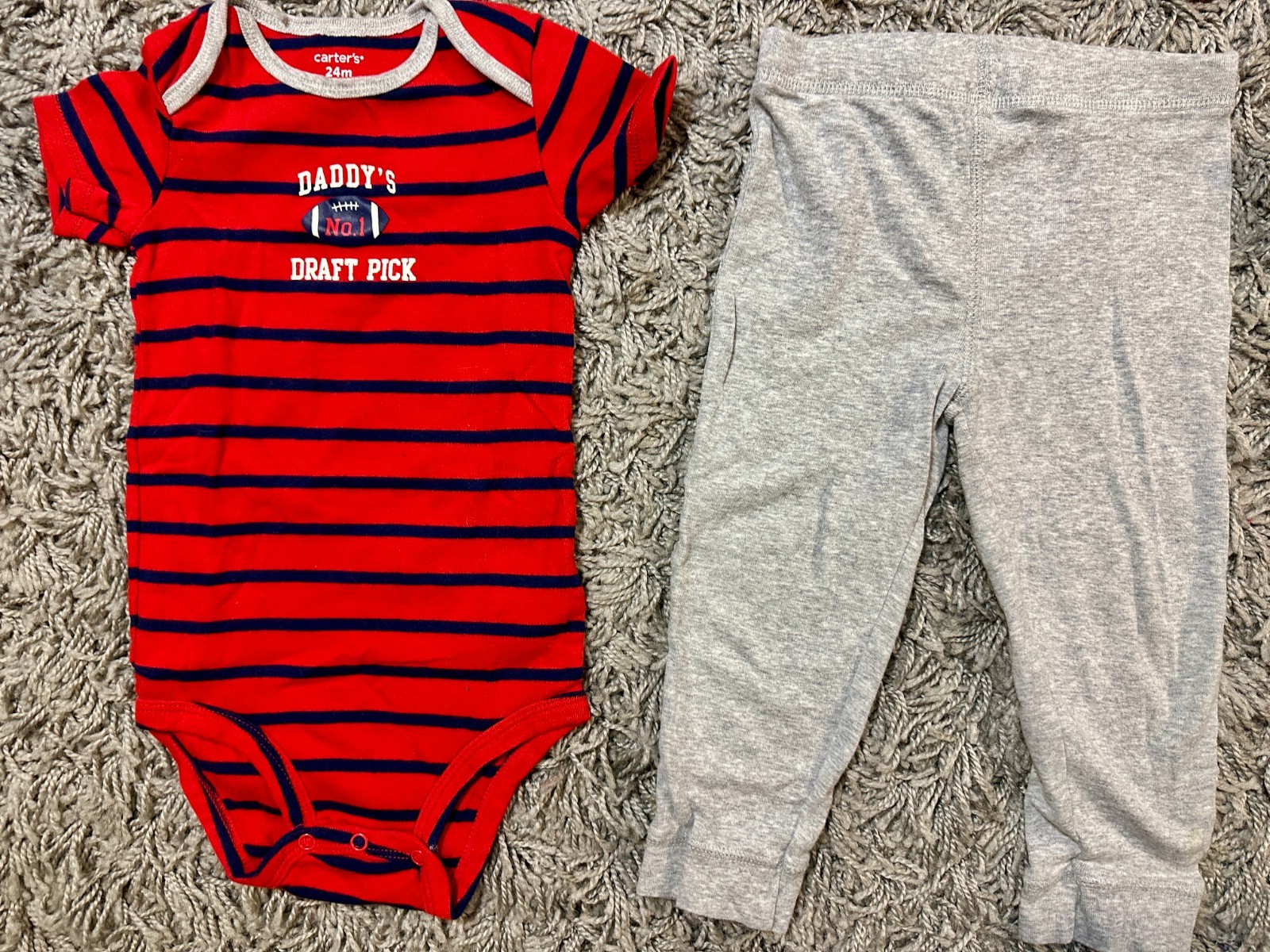 Baby/Toddler Boy Carter’s Two-Piece Bodysuit Set Size 18-24 Months 2 Pieces