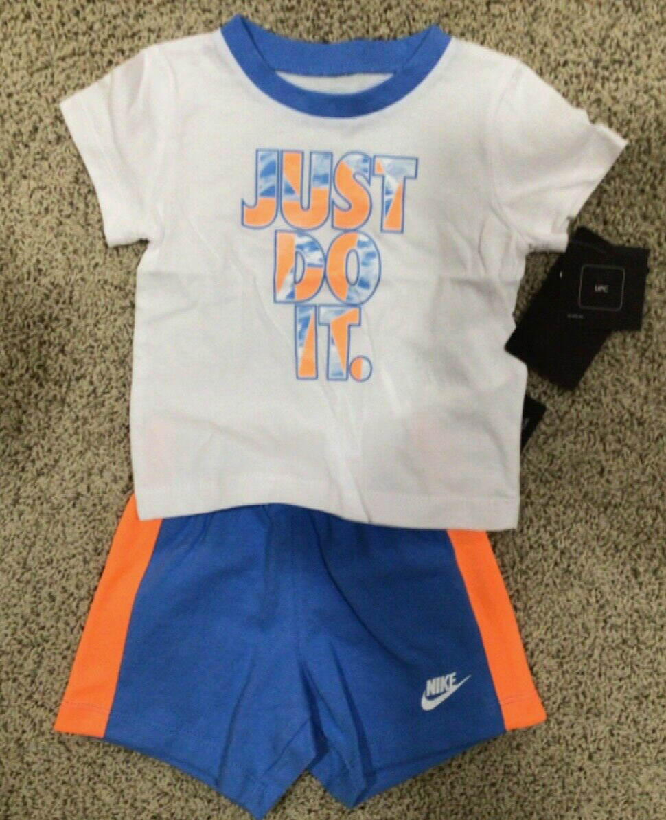 New Boy’s Nike 2 pc just Do It shorts set Size 18 months