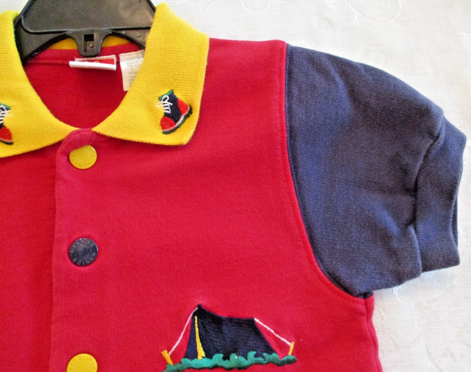 EUC, McKids Bodysuit/Romper, Emroidered Designs, Size 24 Months, 100% Cotton