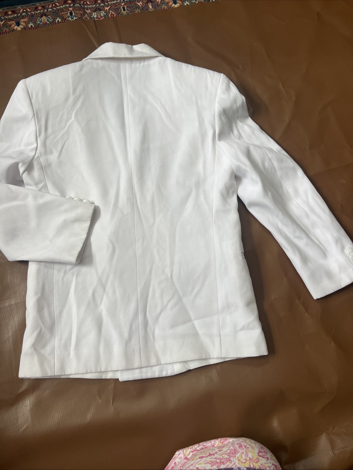 Vintage Perry Ellis 2 Pieces white kids Suit size 11/25 1/2 wedding, party