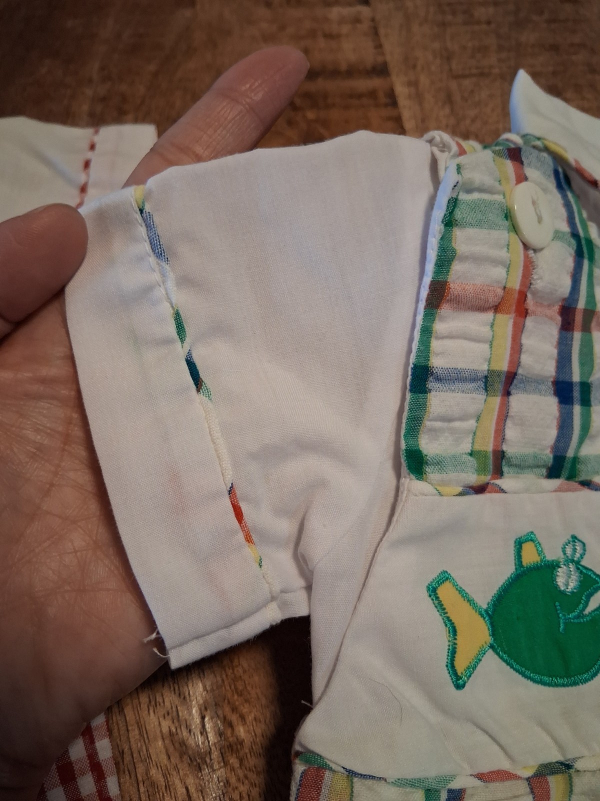 2 RARE VTG 90s Hush Puppies Pups 2 Piece Clothing Sets Colorful Fish/Airplane