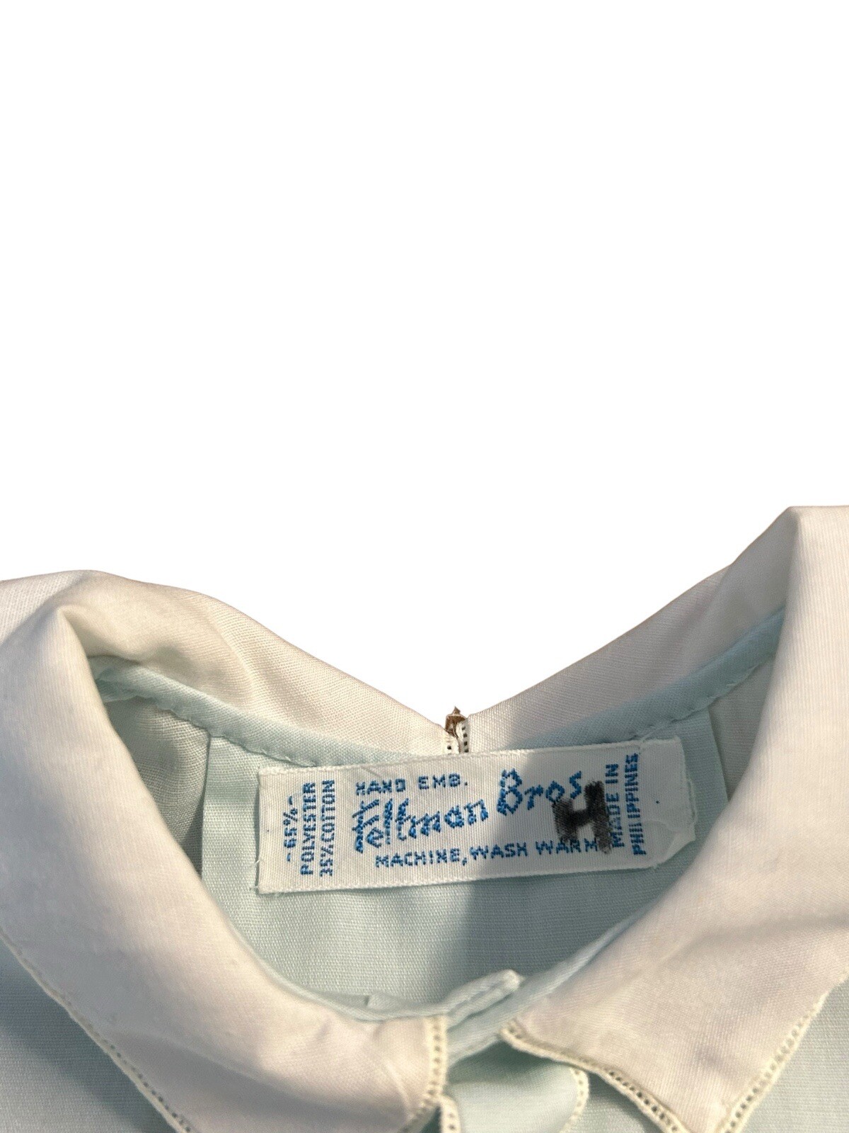 VTG Feltman Bros Brothers Boys Blue Embroidered Clown Daygown Gown Size?